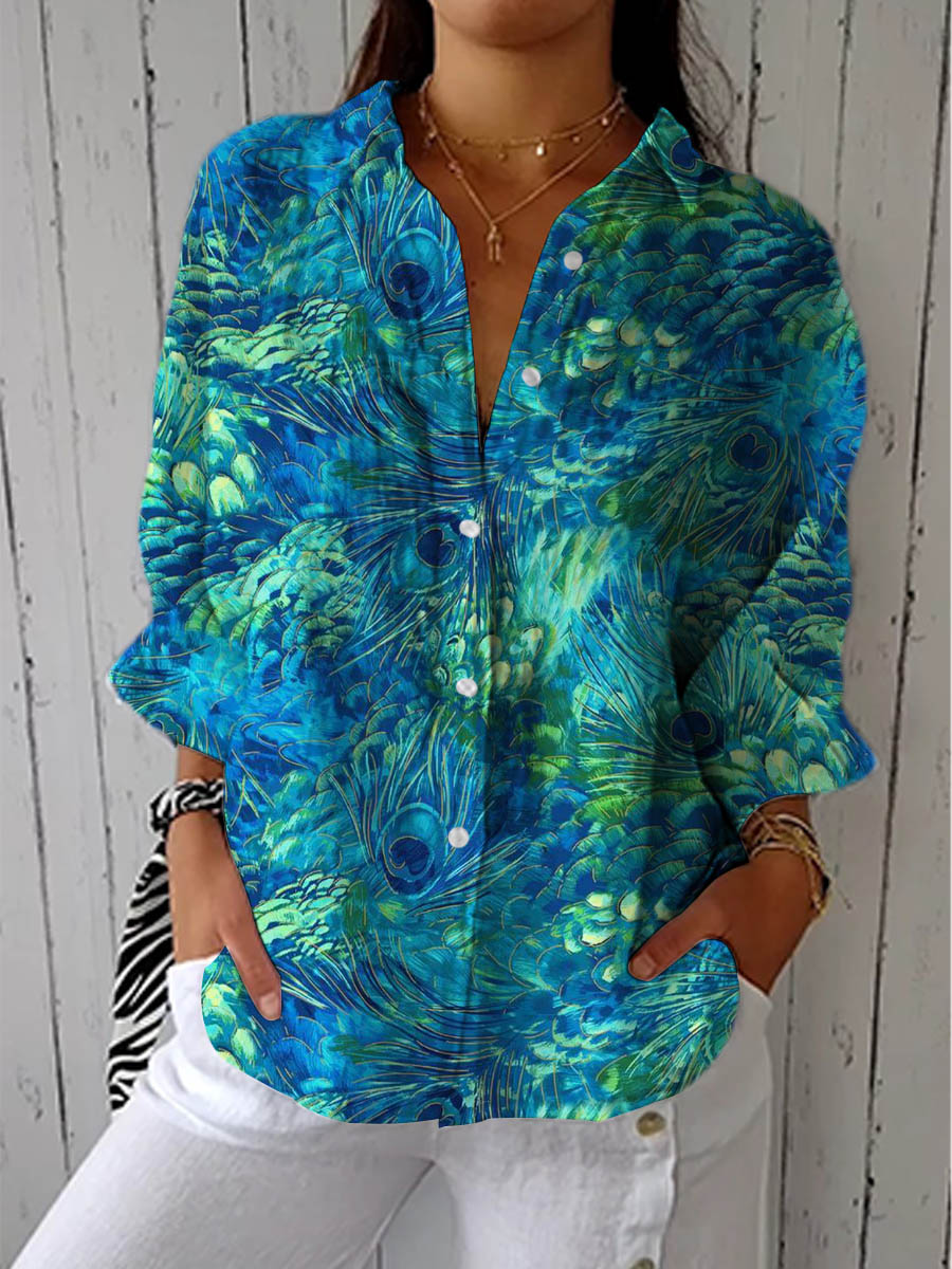 Blusa Ashlyn™ Peacock Grace
