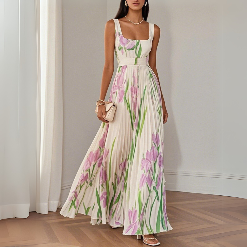Vestido Maxi Floral Elegante Revina™